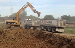 Heavy excavation starts at Cambridge Rd in Mooroolbark